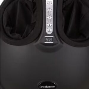 Brookstone Black and Silver Foot Massager